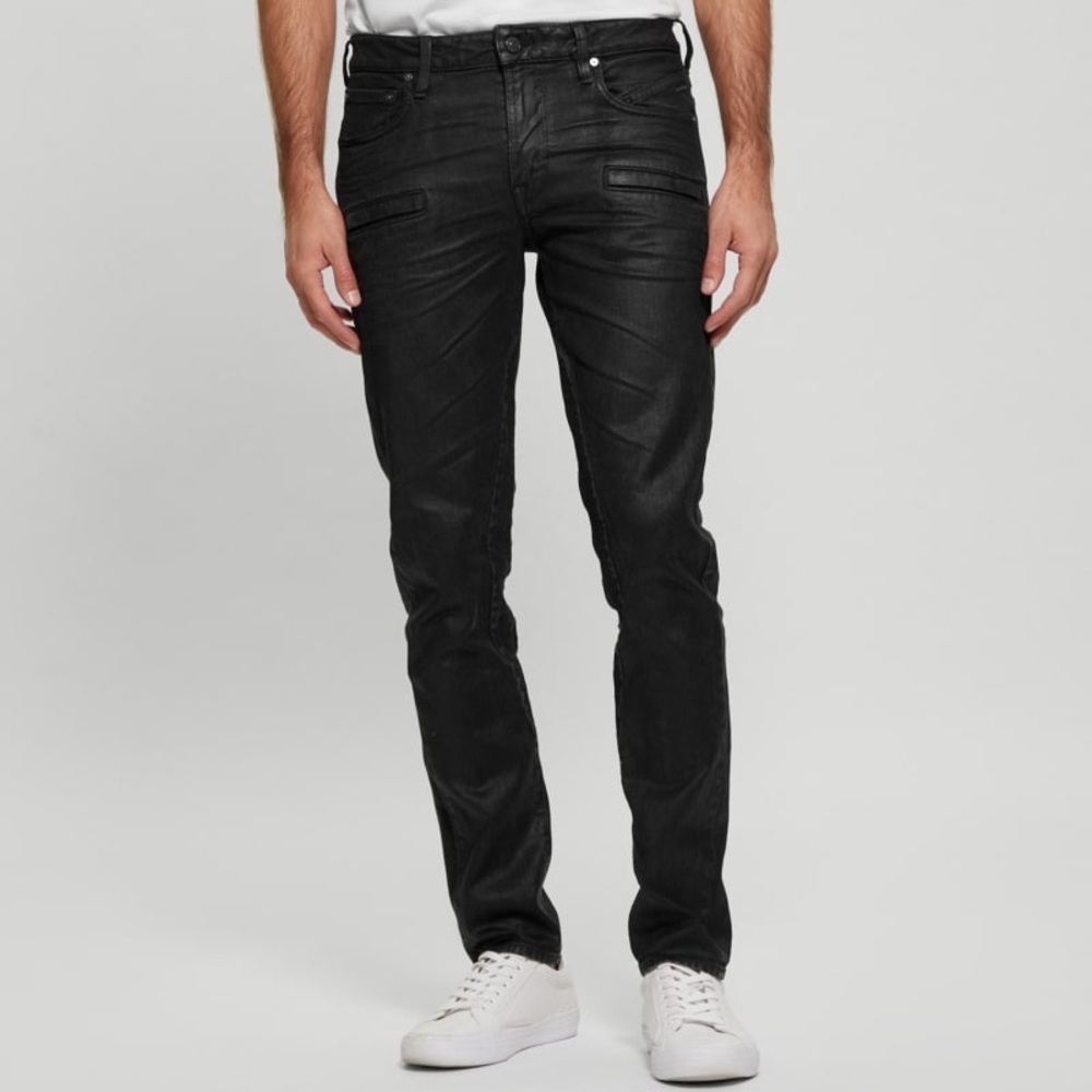 New Guess Men's Charcoal Skinny Jeans